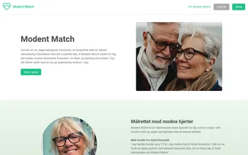 Skærmbillede af Modent Match-webstedet